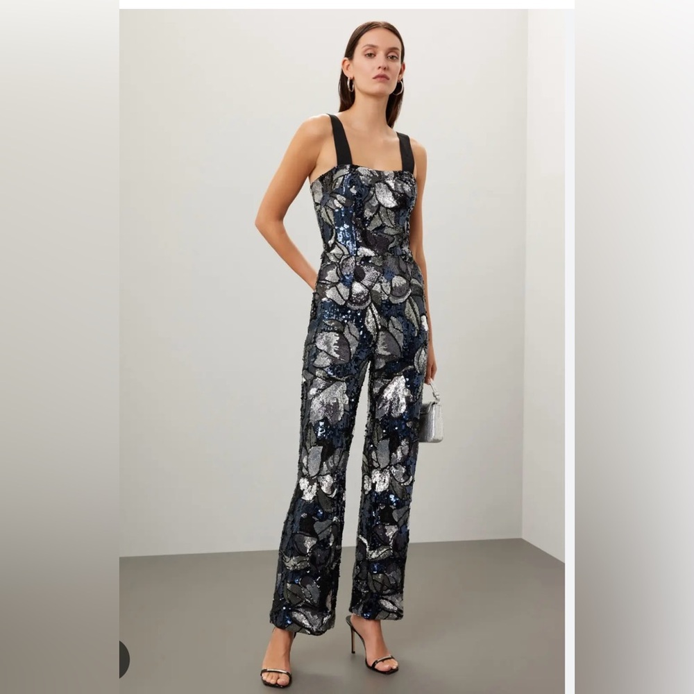 Dress the Population Andy Sequin Jumpsuit size Small like new